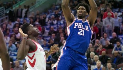  恩比德统治攻防两端76人客场力克热火获三连胜