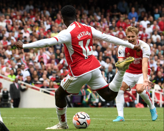  阿森纳客场战平布莱顿，萨卡世界波难破铁桶阵